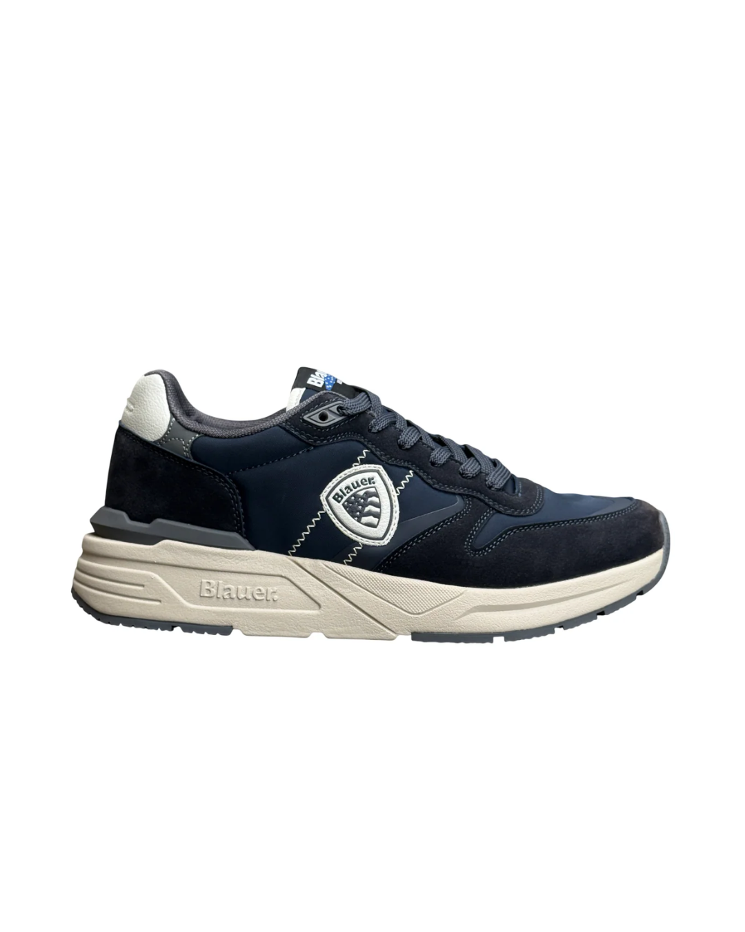 BLAUER SNEAKER RAY01 NAVY|Colore:White/navy