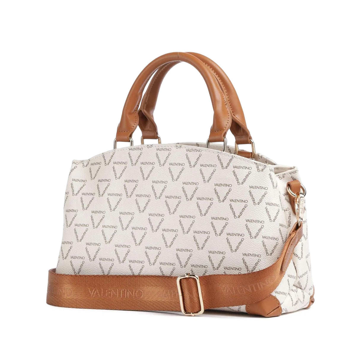 borsa a mano valentino |Colore:Bianco/cuoio