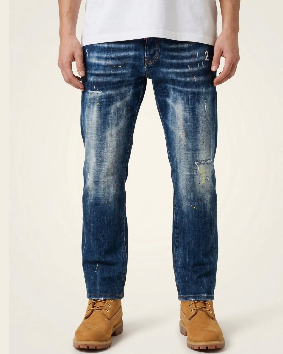 jeans  regular fit - splashed|Colore:Denim