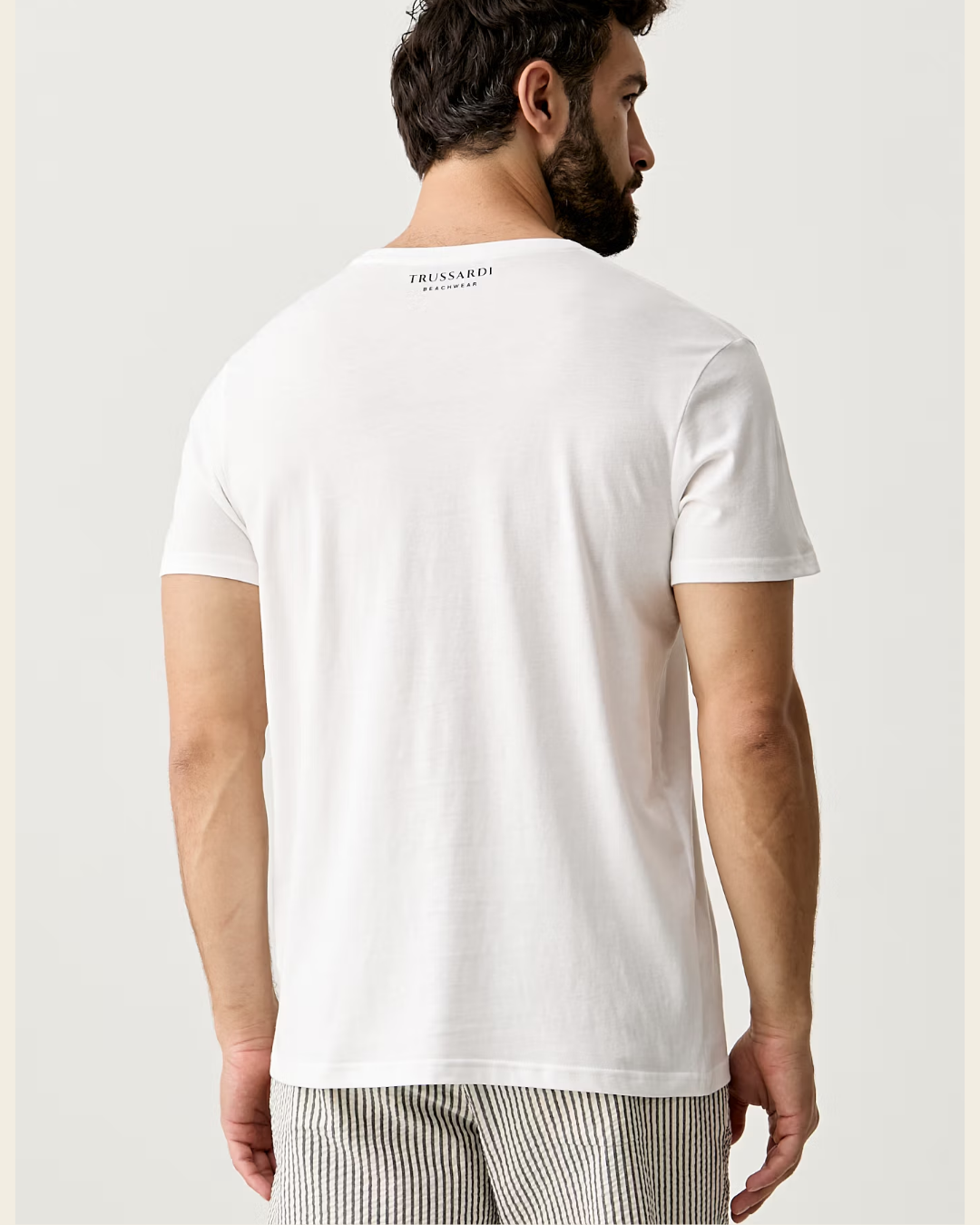 Trussardi t-shirt da uomo in cotone|Colore:Bianco