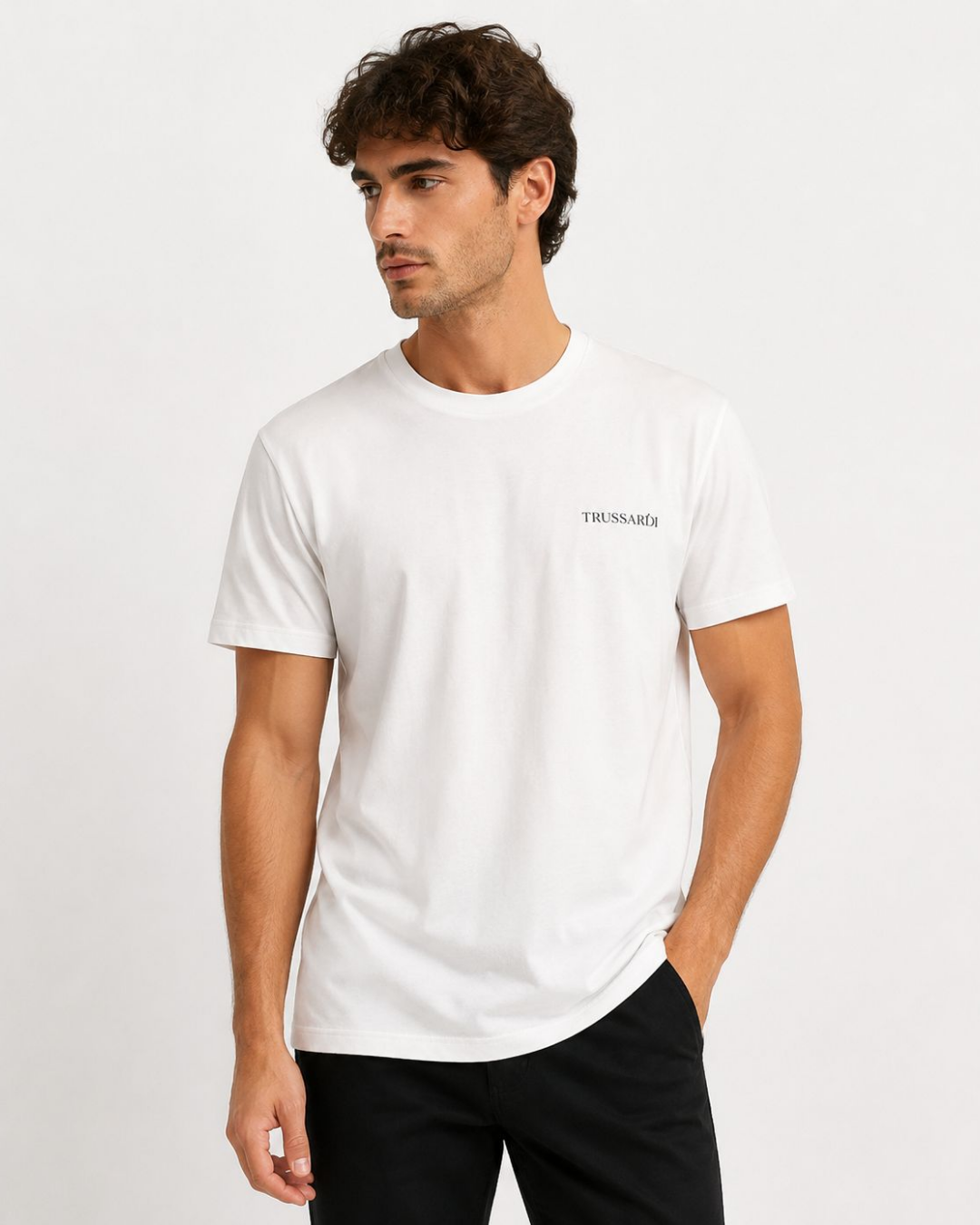 TRUSSARDI T-Shirt Uomo|Colore:Bianco