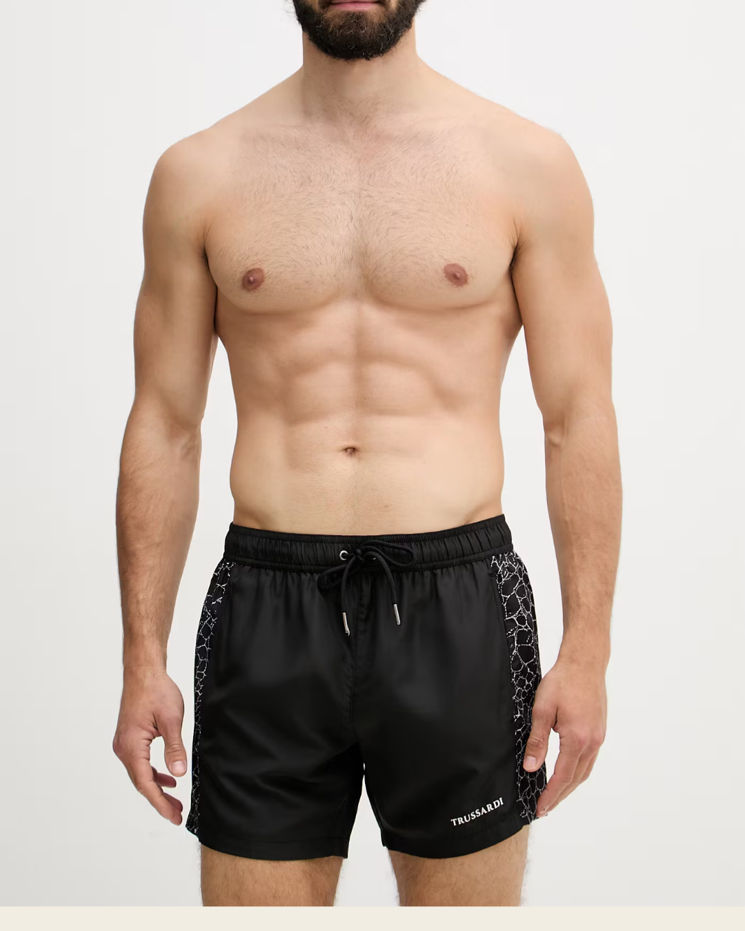 Trussardi pantaloncini da bagno da uomo|Colore:Nero