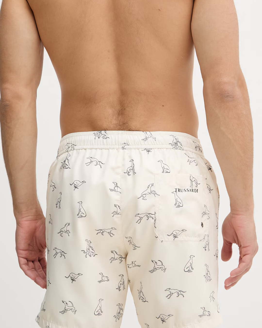 Trussardi pantaloncini da bagno da uomo|Colore:Avorio