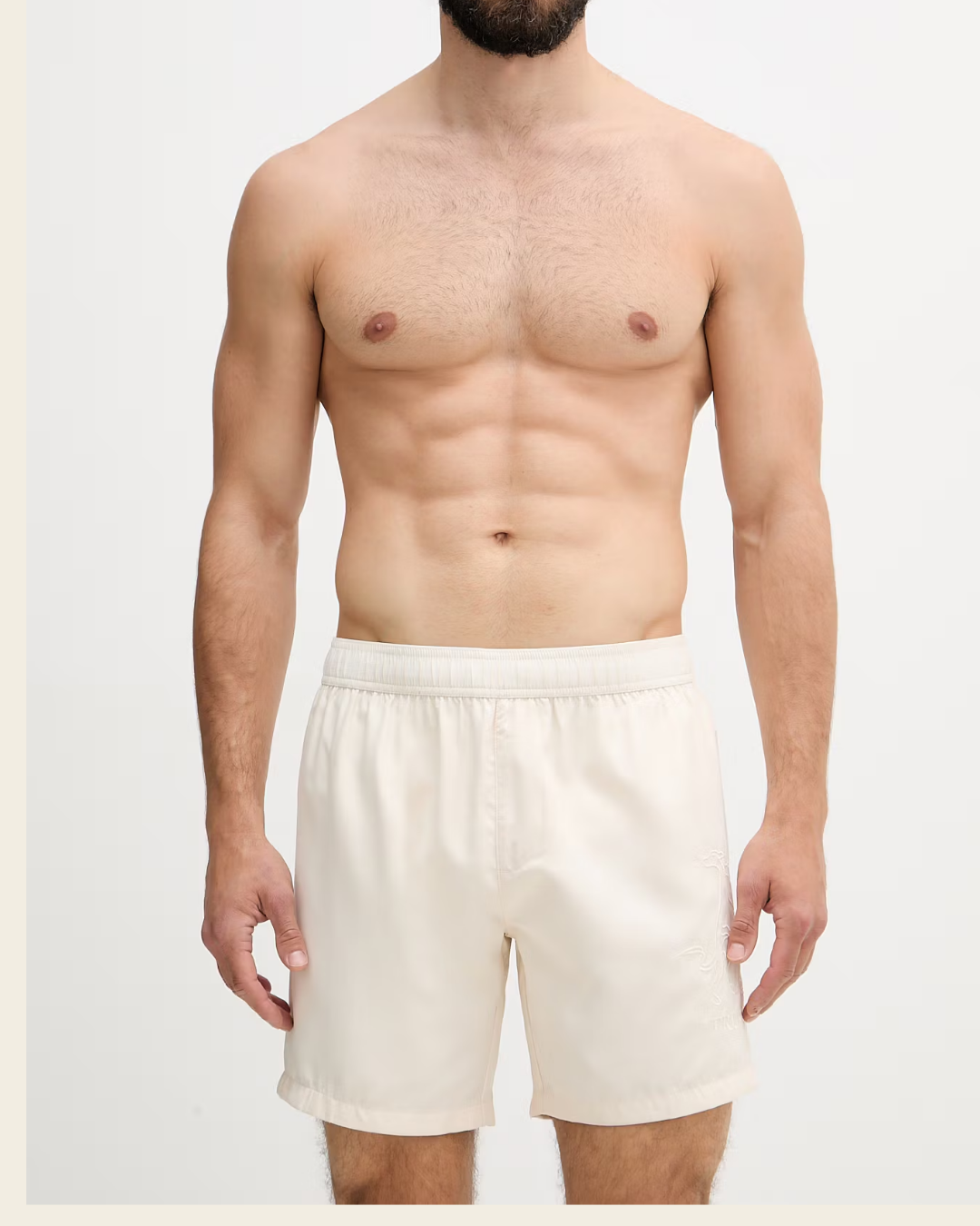 Trussardi pantaloncini da bagno da uomo|Colore:Avorio