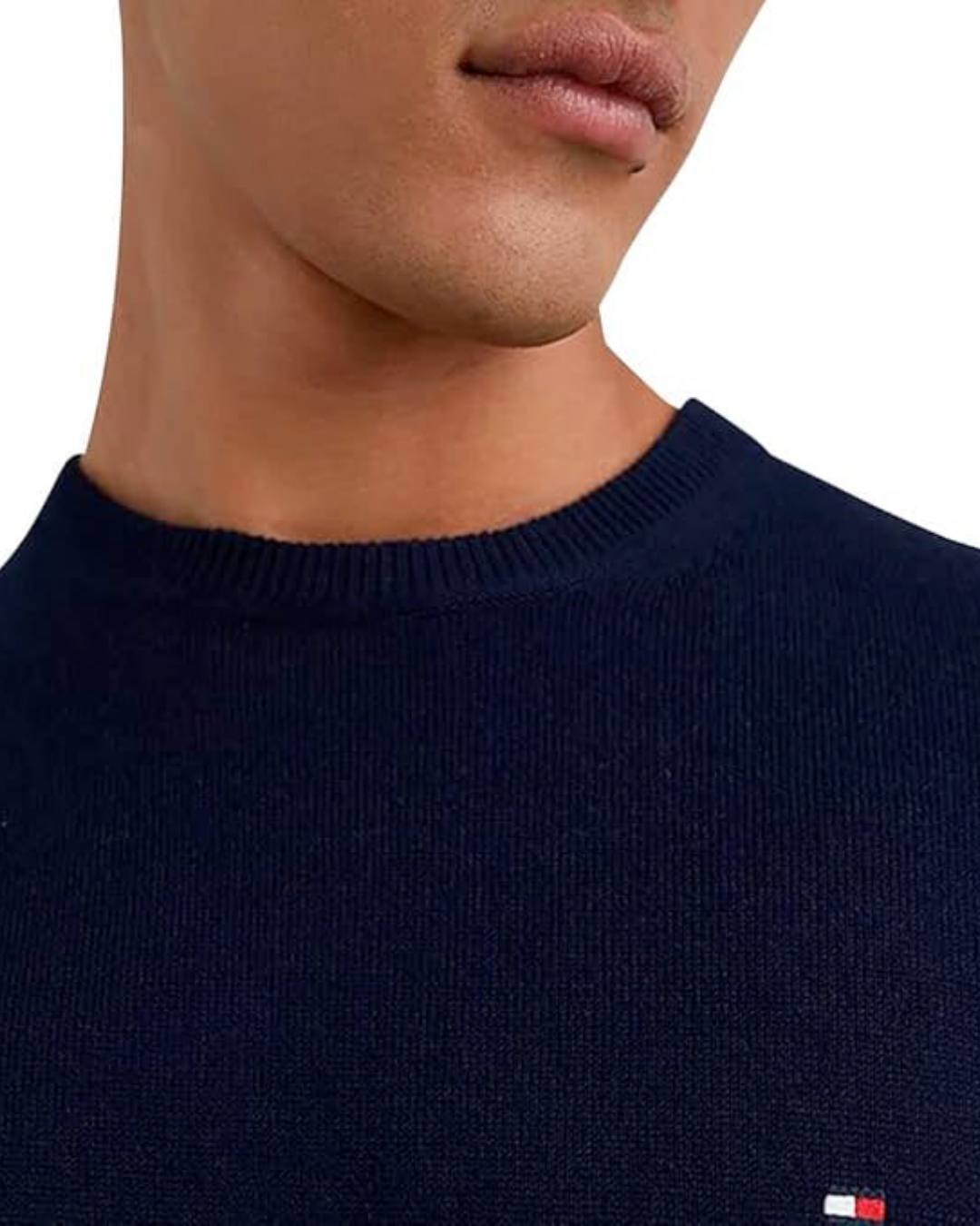 MAGLIONE GIROCOLLO Cotton Cashmere Tommy Hilfiger|Colore:Blu