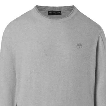 MAGLIONE GIROCOLLO NORTH SAILS |Colore:Grigio chiaro melange