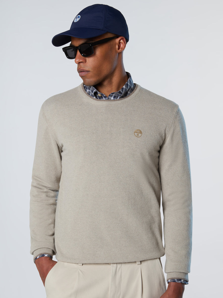 MAGLIONE GIROCOLLO NORTH SAILS |Colore:Beige