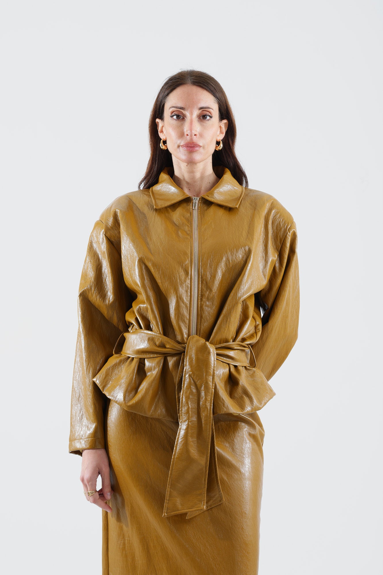 Giacca con spalline|Colore:Olio