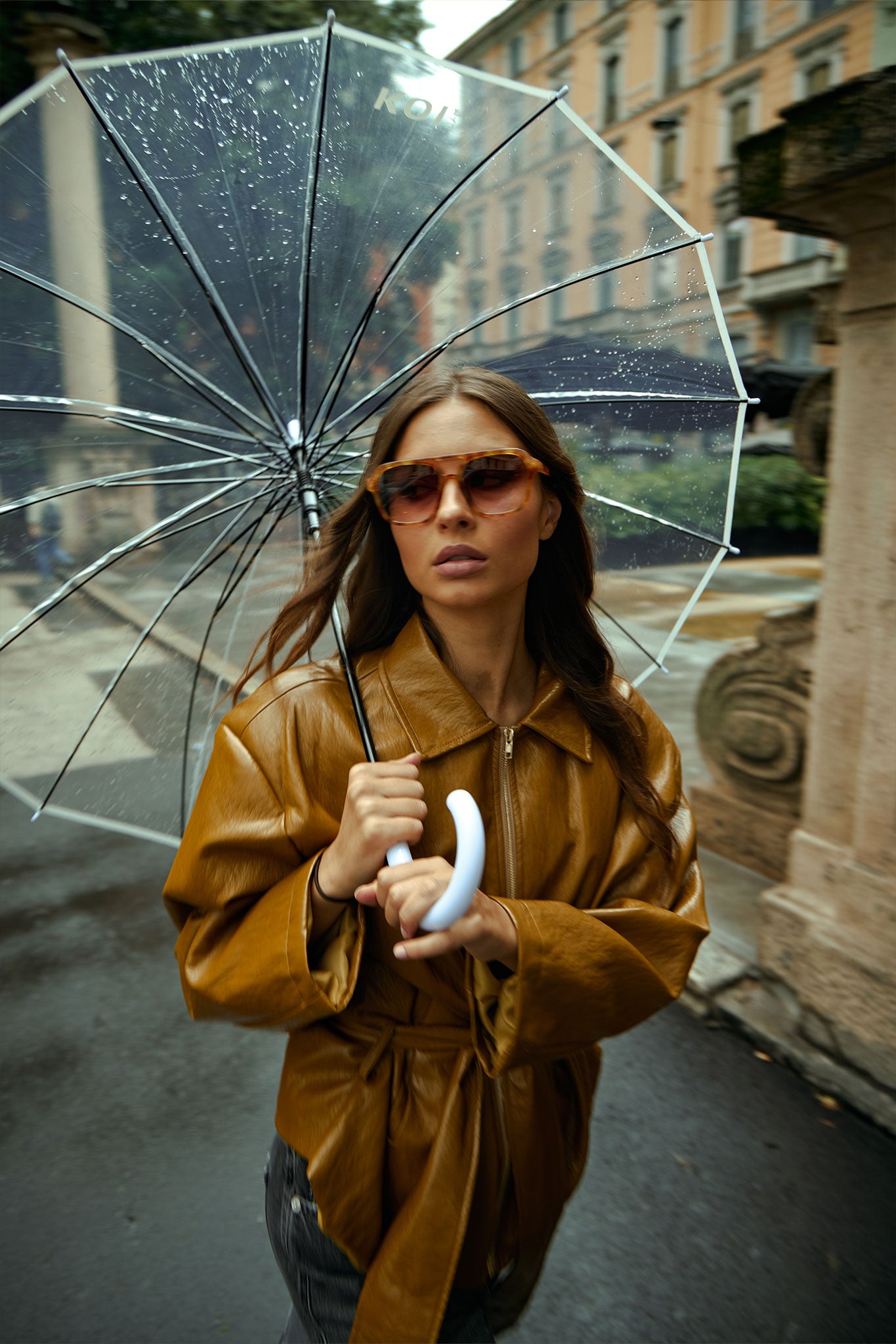 Giacca con spalline|Colore:Olio