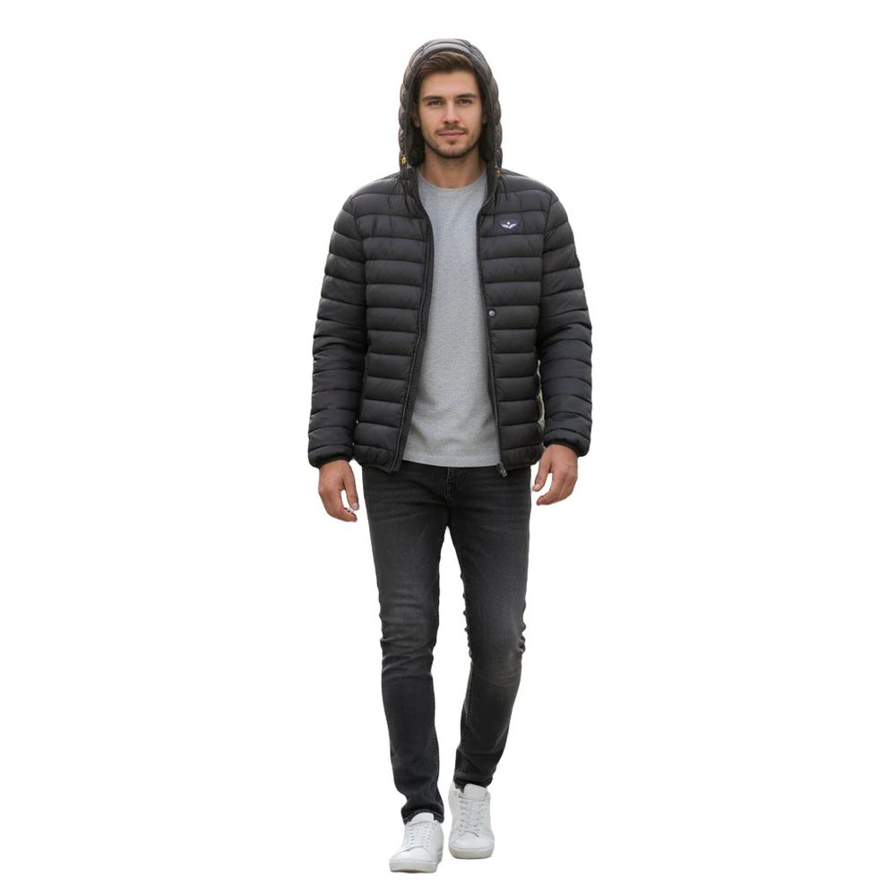 Giubbotto Uomo Blu con Cappuccio- Armata di mare |Colore:Nero