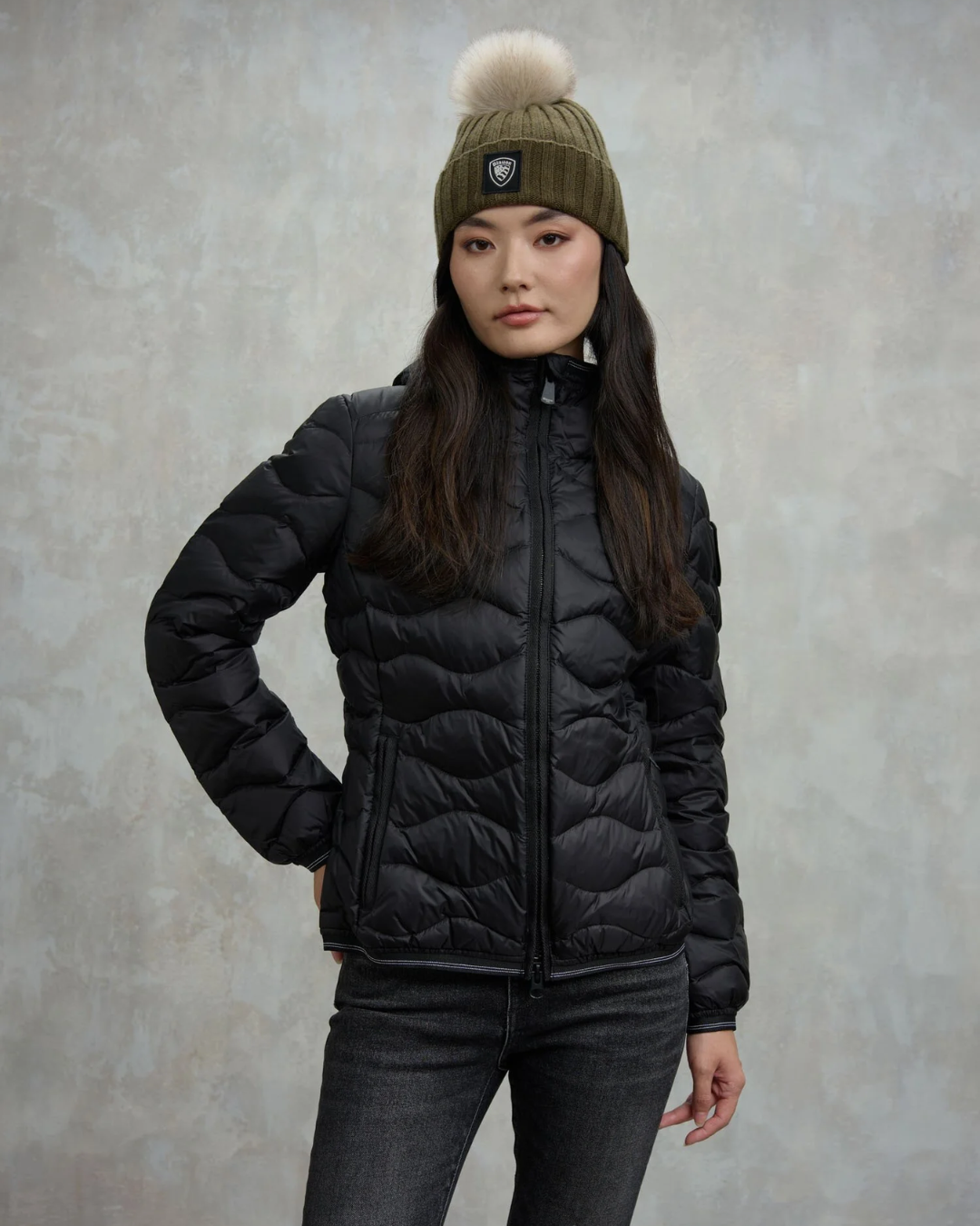 PIUMINO AD ONDE CAMELIA|Colore:Nero