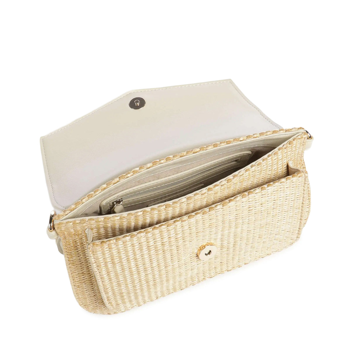 BORSA A TRACOLLA VALENTINO |Colore:Vaniglia/naturale