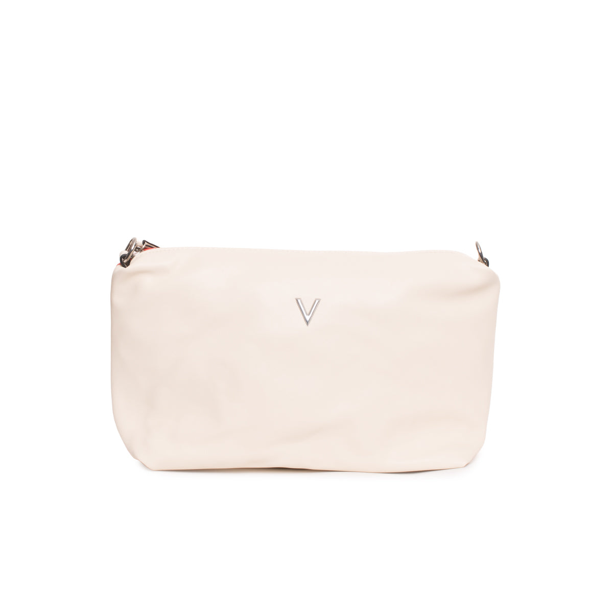 BORSA SHOPPER VALENTINO |Colore:Ecru/corallo